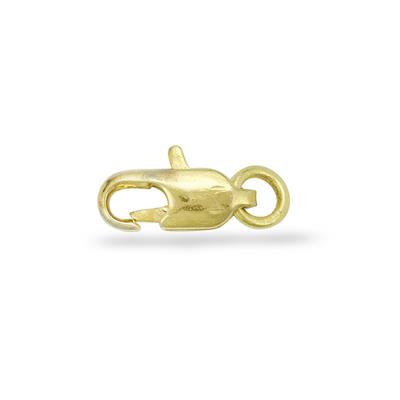 Base Metal Copper Lobster Clasp, Approx 10mm