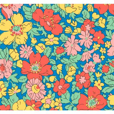 Liberty Cosmos Park Blue Extra Wide Backing Fabric 0.5m (272cm)