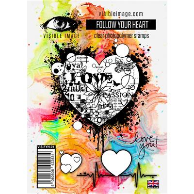Visible Image Follow Your Heart Stamp Set