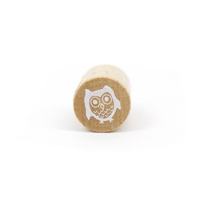 Mini Woodies Stamp - Owl Ø 15 mm