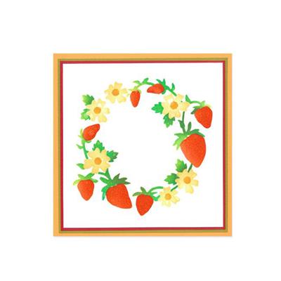 Layered Stencils 4PK Strawberry Wreath by Jennifer Ogborn