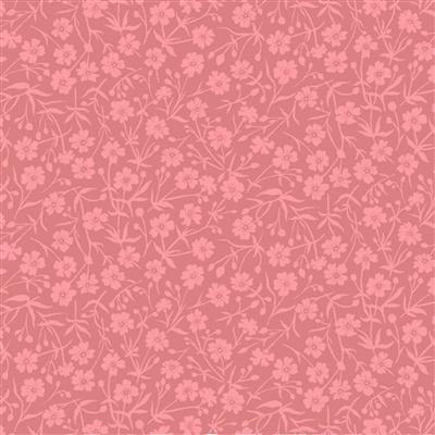 Liberty August Meadow Rosehip Pink Fabric 0.5m