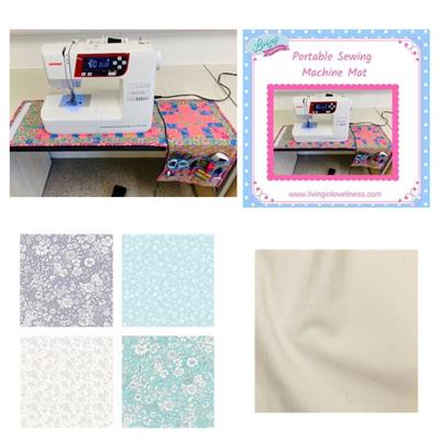 Living In Loveliness Liberty An Organised Workshop Kit: Pattern, FQ Pack (4pcs) & Fabric (0.5m)