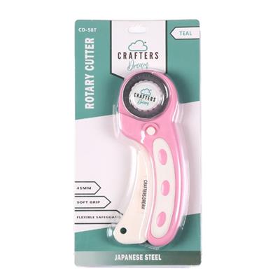 Crafters Dream Ergonomic 45mm Rotary Cutter Pink
