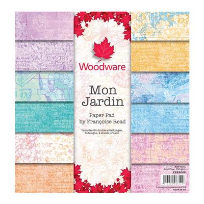 NEW Woodware Francoise Read Mon Jardin 8in x 8in Paper Pad - 150gsm - 24 Sheets