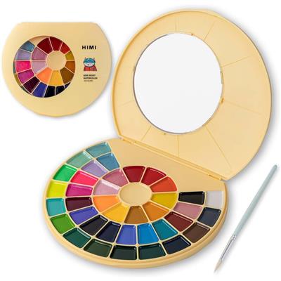 HIMI x Alien Frens Watercolor Paint Set - x38 Colours (Standard, Neon, Metallic Colours)
