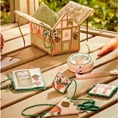Cross Stitch Guild Greenhouse Etui with Accessories Kit