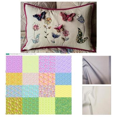 Victoria Carrington's Flower Garden Butterfly Cushion Kit: Pastel Ditsy 