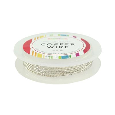 1mm Silver Plated Base Metal Twisted/Rope Wire, 1m