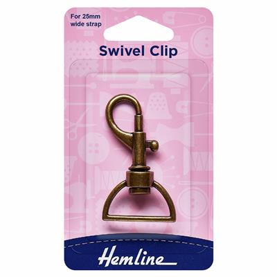 Swivel Clip 25mm Bronze