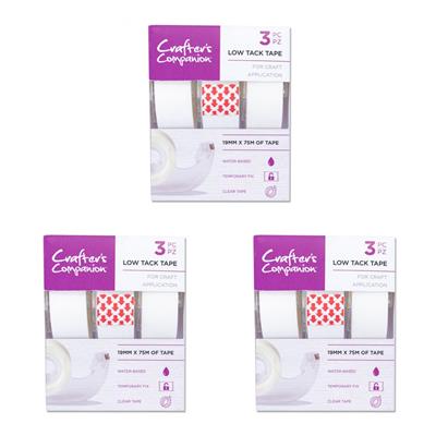 Crafter's Companion 9PC Low Tack Tape Collection - Buy 2 Get one Free