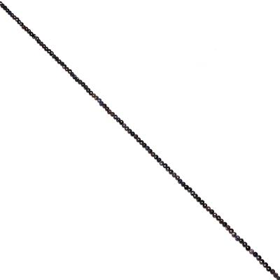 30cts Sapphire Faceted Coins Approx 4mm, 38cm Strand