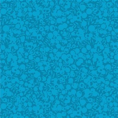 Liberty Wiltshire Shadow Collection Turquoise Fabric 0.5m