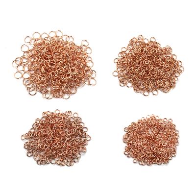 Bare Copper Open Jump Rings Bundle, Pack of 1200Pcs with Box With Downloadable Instructions By Alison Tarry