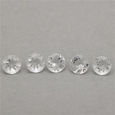 0.8cts Itinga Petalite 4x4mm Round Pack of 5 (N)