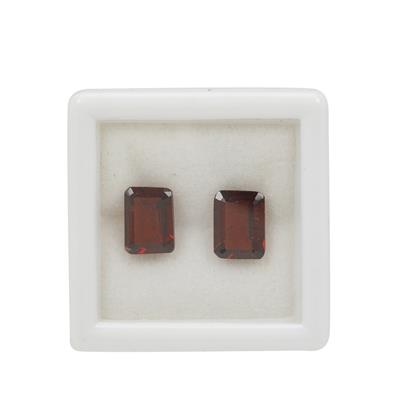 3cts Garnet Octagon Approx 8x6mm Pack of 2 (N) 