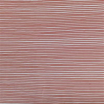 Avalana Jersey Orange Stripey Fabric 0.5m