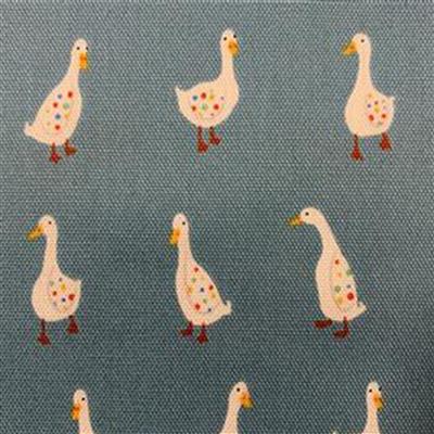 Geese On Blue Fabric 0.5m - exclusive