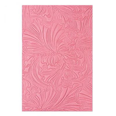 3-D Textured Impressions Embossing Folder Abstract Flowers