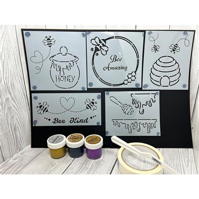 Bee stencil and paste kit