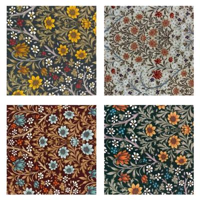 William Morris Floral Four Seasons Fabric Bundle (2m)