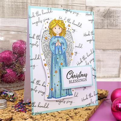 For the Love of Stamps - Christmas Angel A6 Stamp Set