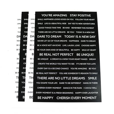 Creative Expressions Wordies Sentiment Sheets - Inspirational Pk 4 6 in x 8 in