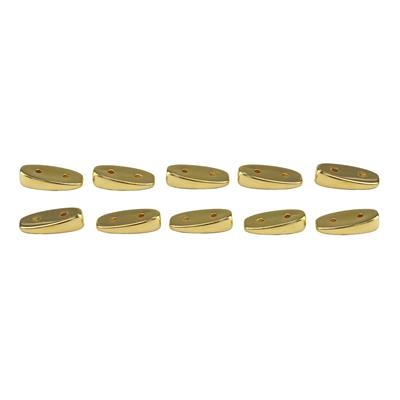 Gold Plated Base Metal Maratha Carrier Beads, approx 7.5 x 17mm, 10pcs