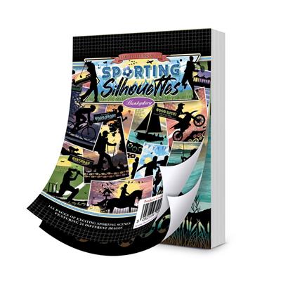The Little Book of Sporting Silhouettes, A6 Little Book, containing 144 sheets of 150gsm silk paperstock 