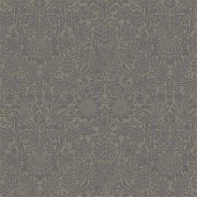 William Morris Mineral Brown Floral Fabric 0.5m