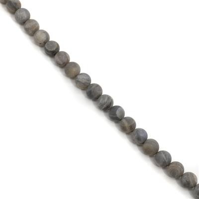 272cts Labradorite Matt Finish Frosted Rounds Approx 10mm, 38cm Strand