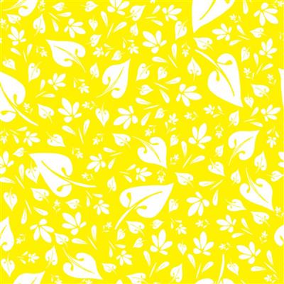 Sanntangle Tangly Leaves Sunshine Fabric 0.5m