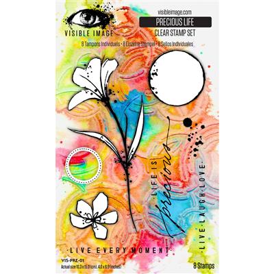 Visible Image Precious Life 4x6" Stamp Set