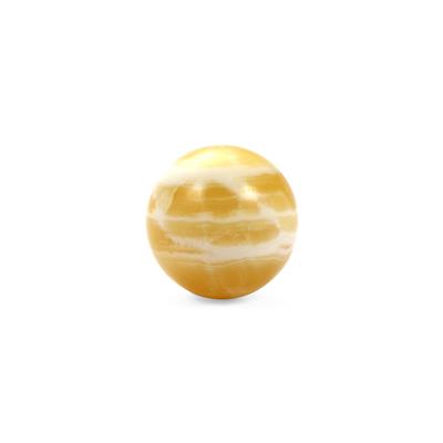 190cts Yellow Calcite Smooth Ball, Approx 30-35mm