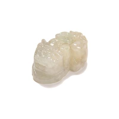 40cts Type A Jadeite Master Carving Pixiu Approx 12x26mm, 1pc