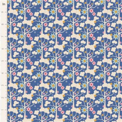Tilda Jubilee Collection Wildgarden Blue Fabric 0.5m