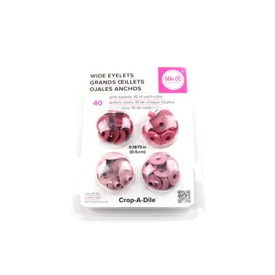 Eyelets - WR - Crop-A-Dile - Wide - Pink (40 Piece)