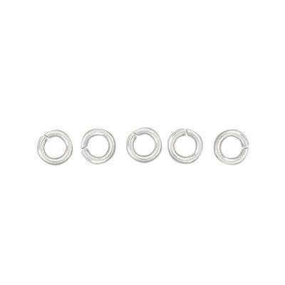 Silver Plated Copper Open Jump Rings Approx 5mm OD, 200pcs