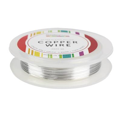 Silver Plated Wire, 0.4mm, 10m