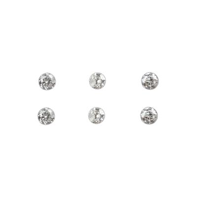 0.06cts Diamond Round Brilliant Approx 1.50mm (N) (pack of 6)