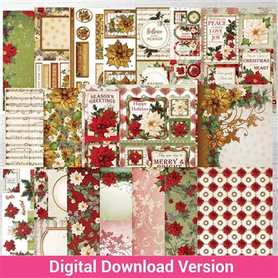 Digital Download Poinsettia Dreams Cardmaking Kit