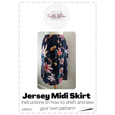 Emily Roberts Draft Your Own Jersey Midi Skirt Instructions