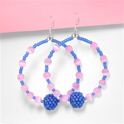 90cts Dyed Pink Selenite Plain Rounds, Approx 6mm, 38cm Strand