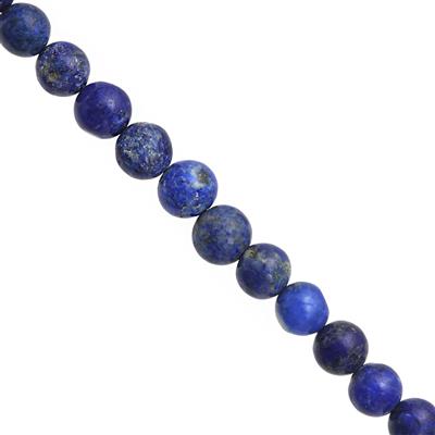 45cts Lapis Lazuli Plain Rounds Round Approx 3 to 6mm 30cm Strand 