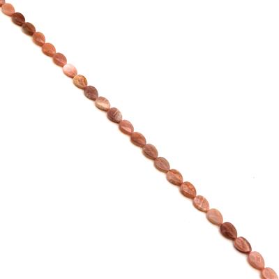 140cts Sunstone Faceted Pears Approx 14x10mm, 38cm Strand