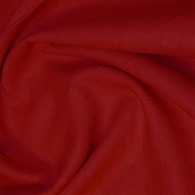 Dark Red Enzyme Washed 100% Linen 0.5m 