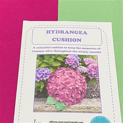 Allison Maryon's Hydrangea Cushion Kit Fuchsia Pink