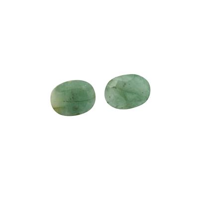 3cts Sakota Emerald 9x7mm Oval Pack of 2 (O)
