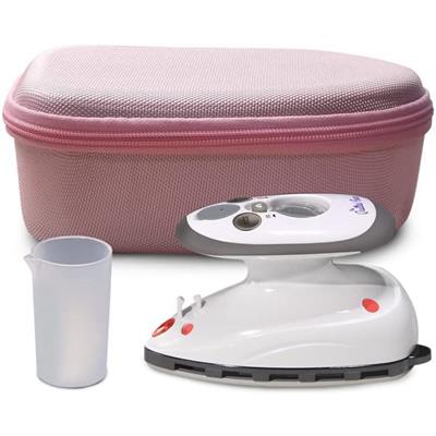 Mini Steam Iron With Pink Travel Case