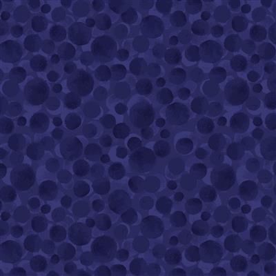 Lewis & Irene Bumbleberries Navy Blue Fabric 0.5m